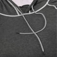 thumbnail image 5 of GrmtClth Men's Short Sleeve Hoodie 2026 Workout Gym Sweatshirt Muscle Slim Fit Color-Block Athletic Hoodies Pullover Hooded T-Shirts Dark Gray 3XL, 5 of 7