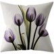 thumbnail image 2 of ZHAOCHENG Fundas de almohada decorativas de 18 x 18 pulgadas, juego de 4 fundas de cojín con flores moradas, fundas de almohada decorativas, 2 of 4
