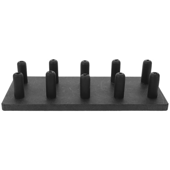 LITINKIMI Saxophone Mouthpiece Display Rack Black with 10 Storage Rods
