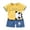 B0445-Light Yellow, variant on Toddler Baby Boy Girls Easter Outfit Short Sleeve T-Shirt Elastic Waist Shorts Set Cartoon Print Summer Pjs For 18-24 Months 2t 3t 4t 5t 6t Summer Pajamas Set ,12-18 Months