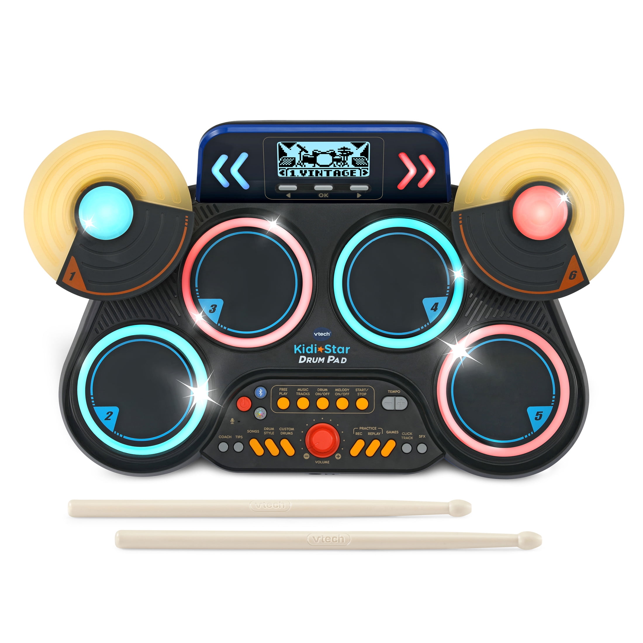 VTech Kidi Star Drum Pad with Accessories, Baby and Toddler Toys