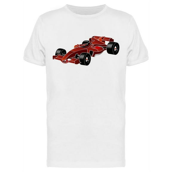 Racing Car In Red T-Shirt Men -Image by Shutterstock, Male Medium