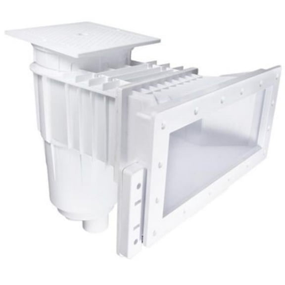 (Price/EA)CMP 25160-110-000N Vinyl Liner Skimmer, Wide Mouth, Square Cover, Dual Port, White