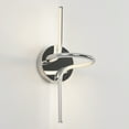 thumbnail image 4 of Artika Swirl Modern LED Wall Sconce Light Fixture Chrome 3 Color Temperature, 4 of 5