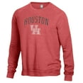 thumbnail image 2 of Men's Heathered Red Houston Cougars The Champ Tri-Blend Pullover Sweatshirt, 2 of 3