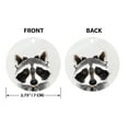 thumbnail image 2 of WIRESTER 2.75 inch Double-Sided Metal Aluminum Christmas Ornament, Festive Tree Decor for Mom, Dad & Loved One - Raccoon, 2 of 6