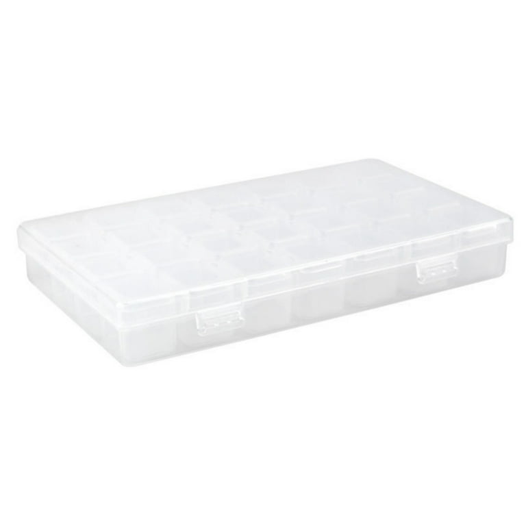  Quefe 30pcs Bead Organizers in A Clear Organzier Box, 2 Sets  Clear Plastic Diamond Painting Storage Container with Mini Boxes for Craft  Organziers and Storage Art Embroidery Nail Accessories : Office