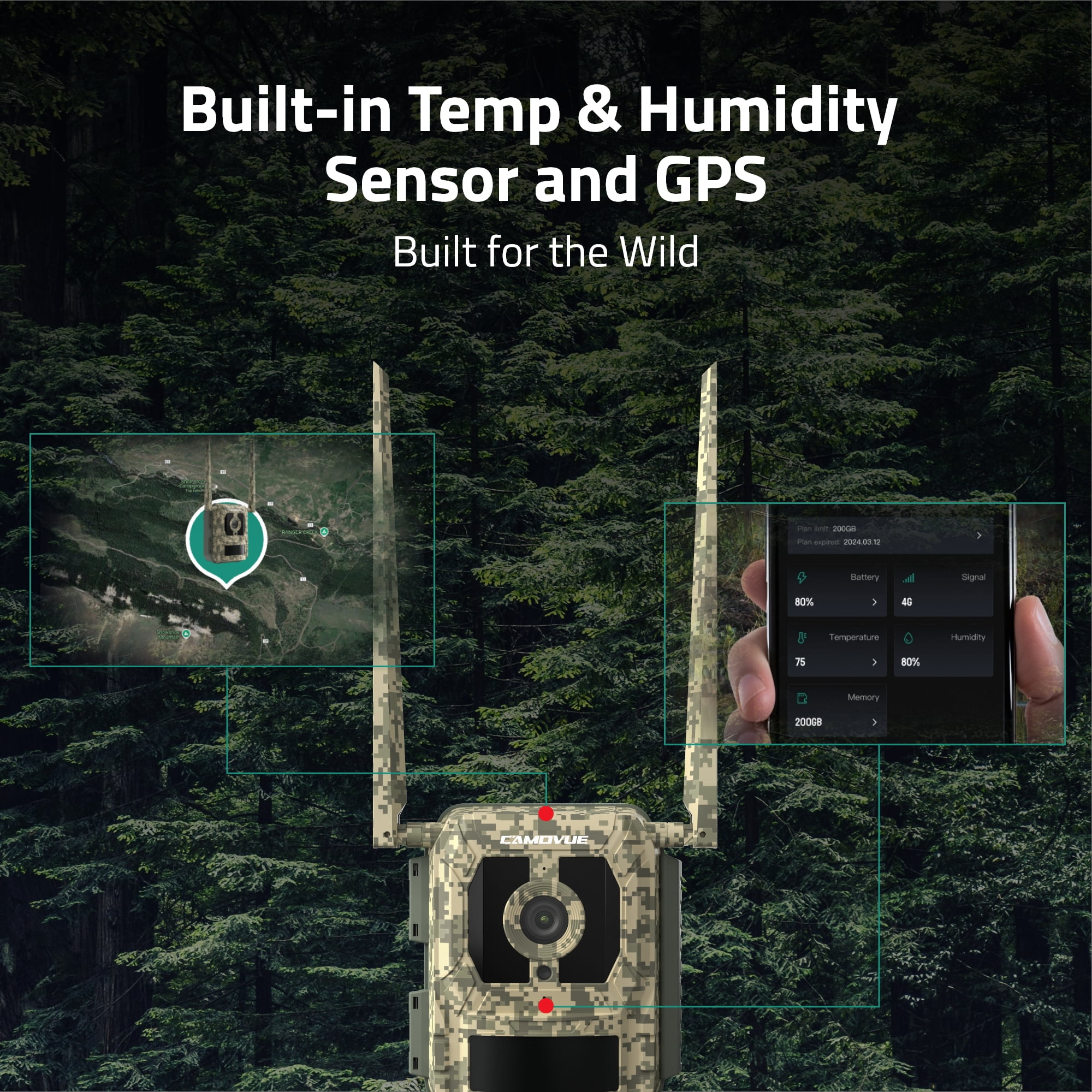 Reolink Talon Series 4K 4G LTE Game Trail Camera Live View Starlight Night Smart Detection Species Recognition