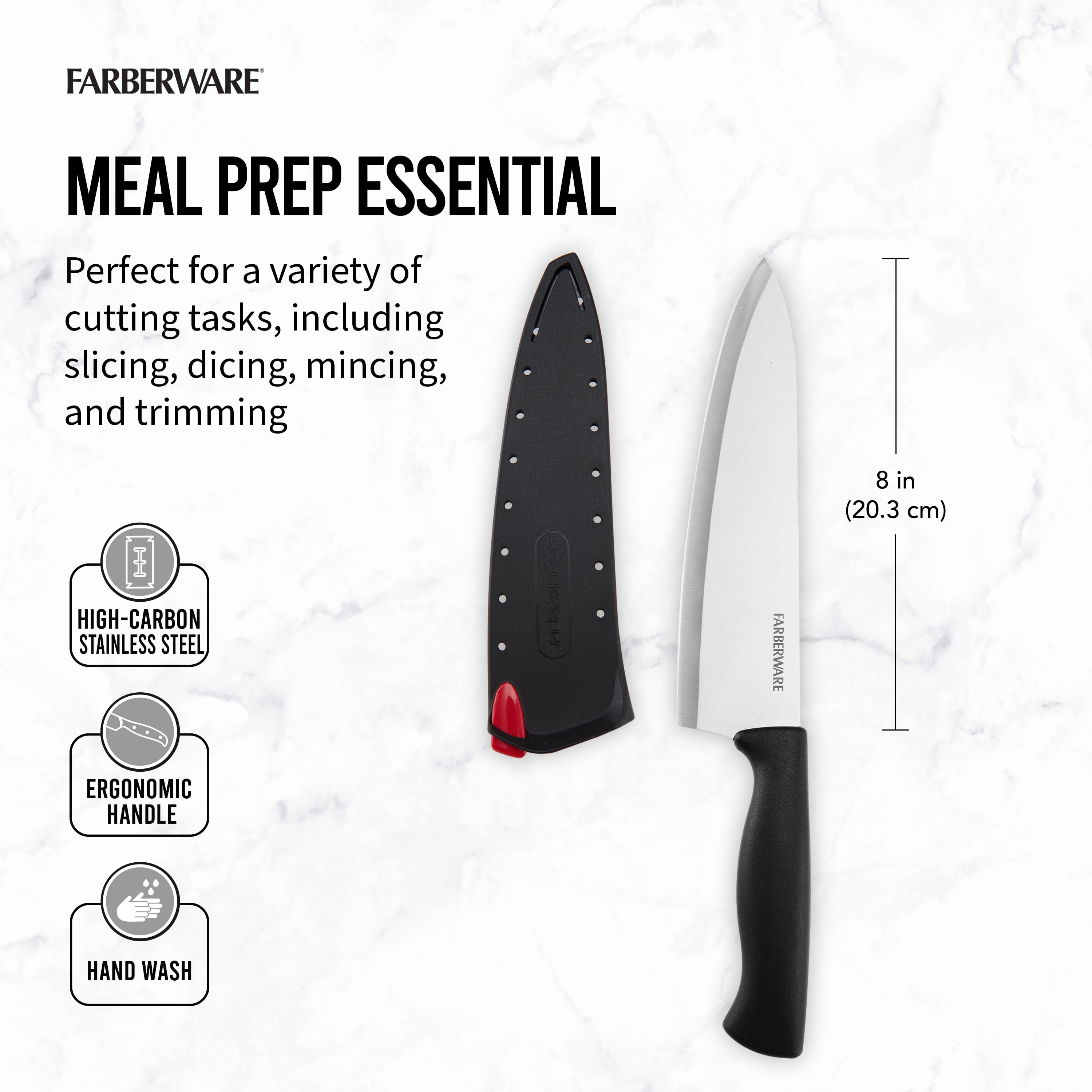 Farberware Edgekeeper 2 Stage Handheld Kitchen Knife Sharpener in