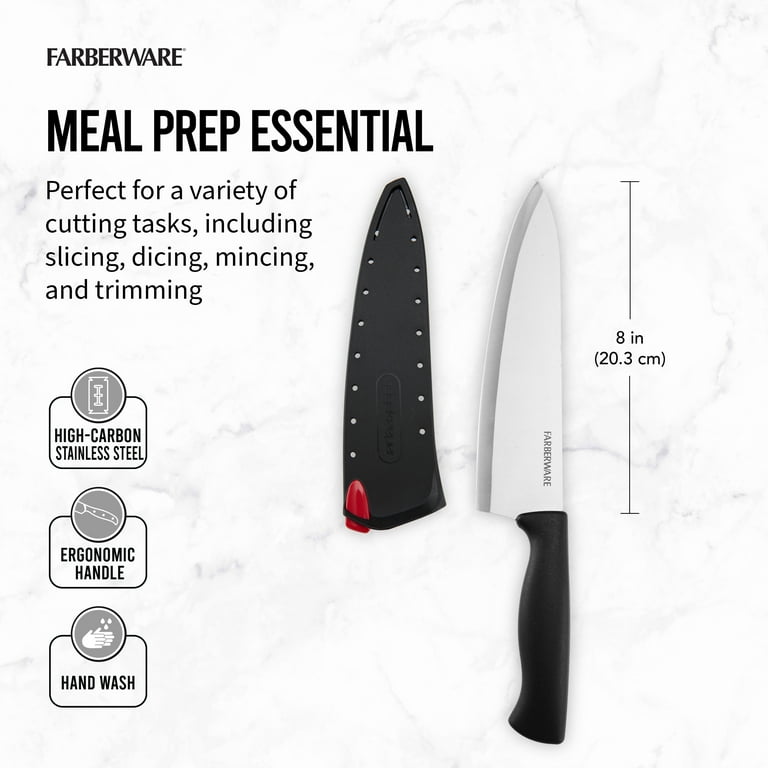Knife Set + Wall-Mounted Knife Holder + Sharpener Bundle - Chef's