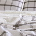 thumbnail image 3 of Brielle Home Aldin Plaid Reversible Sherpa Blanket and Sham Set, 3 of 5
