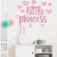 thumbnail image 1 of Adhesivos de pared de PVC con forma de corazón rosa con forma de princesita, 20 x 40 cm, 1 of 4