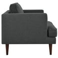 thumbnail image 5 of Modway Agile Upholstered Fabric Contemporary Modern Sofa and set of 2 Lounge Accent Arm Chair In Gray, 5 of 5