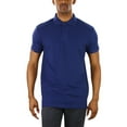thumbnail image 3 of ToBeInStyle Men's Cotton Slim Fit Classic Polo T-Shirt - Navy - M, 3 of 6