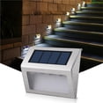 thumbnail image 4 of Luz Solar Acero Inoxidable Energía Solar Luz De Jardín Impermeable Al Aire Libre Ahorro De Energía Lámpara De Patio Iluminación 3 Leds Noticed HA024103-00, 4 of 6