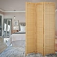 3Panels Room Dividers and Folding Privacy Screens with Adjustable