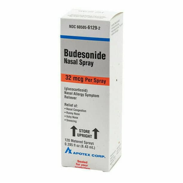 Aerosol nasal de budesonida Apotex de 32 mcg para aliviar la alergia nasal