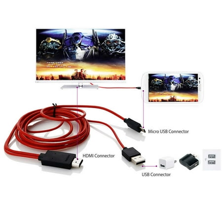 Micro USB MHL to HDMI Cable TV Out Lead 1080p for Samsung Galaxy S3 S4 S5
