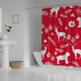 thumbnail image 3 of Coolnut Bath Shower Curtain Liners Bear and Deer 60x72in Polyester Waterproof with 12 Curtain Hooks, 3 of 6