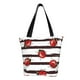 thumbnail image 1 of Balery Ladybugs on Black and White Striped1 Bolsa de Hombro con Diseño, Bolsa Grande y Duradera, Bolsa Versátil para Compras, 1 of 4