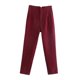 thumbnail image 1 of Pantalones TRAF para mujer, pantalones negros Beige de cintura alta para mujer, ropa de oficina, ropa de calle, pantalones Y2k, pantalones de moda para mujer primavera 2022 Tan Jianjun unisex, 1 of 2