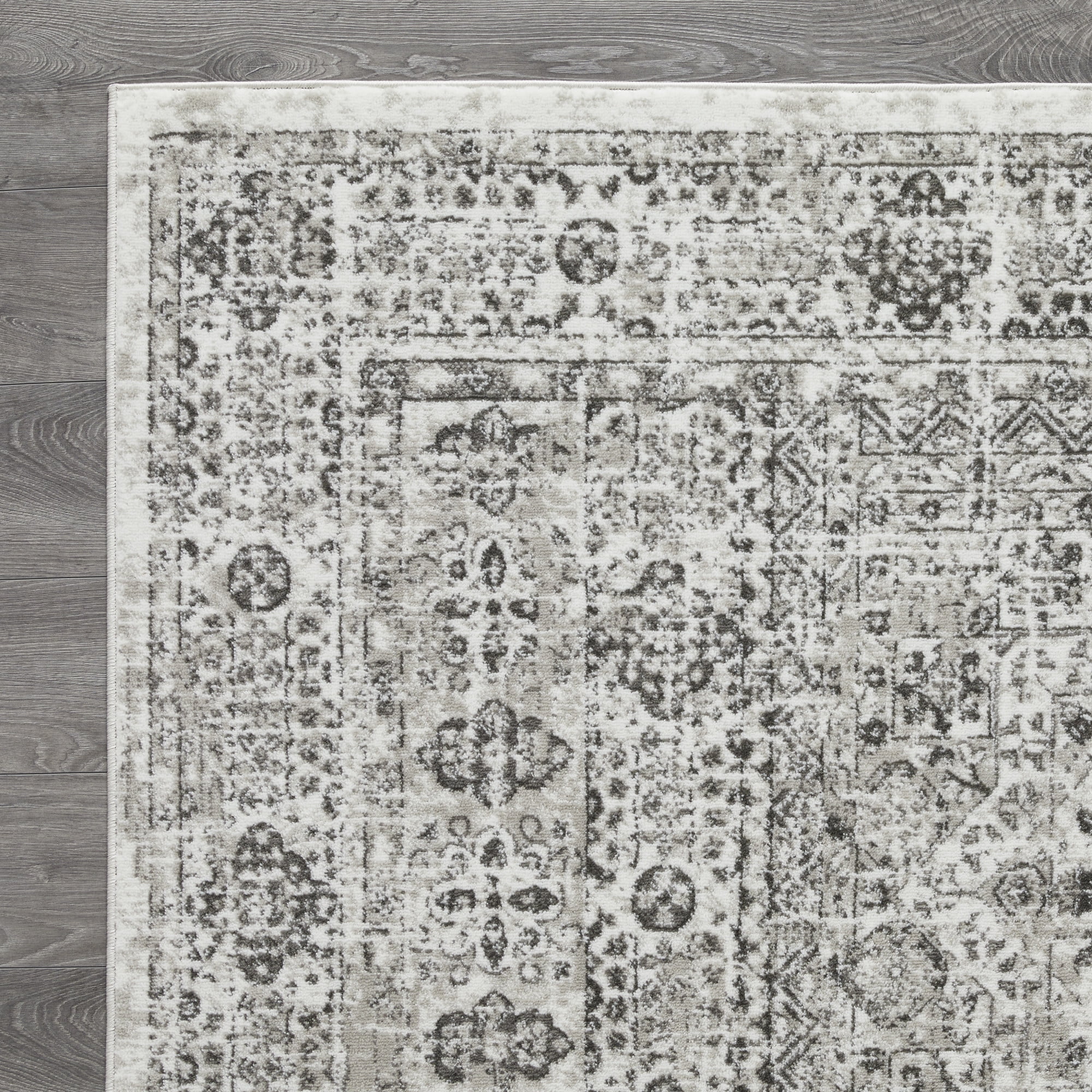 Loomaknoti Rhane Aleckan 9' x 12' Gray Oriental Indoor Polyproylene Area Rug