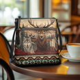 thumbnail image 3 of Tutolipy Wolf Stag Mountain Purse Satchel, Waterproof Satchel Bag PU Material Adjustable Shoulder Strap Women's Crossbody Bag for Travel Leisure Time, 3 of 7