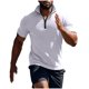 thumbnail image 3 of Ceisia Men's Casual Striped Half Button Round Neck Pullover with Pocket Daily Fashion Top Gift, 3 of 6