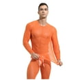 thumbnail image 1 of Mesh Transparent High Elastic Mens Fitness Running Cycling Training Tights Long Sleeves for Performance Training, 1 of 2
