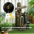 thumbnail image 4 of Outsunny 22.8" Outdoor Water Fountain, 3-Tier Floor Standing Resin Bears on Log Waterfall Fountain with LED Lights, Pump, 4 of 10