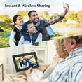 thumbnail image 3 of Qunler WiFi Digital Picture Frame, 10.1 inch IPS Touch Screen Smart Cloud Photo Android Uhale with 32GB Storage, Easy Setup to Share Photos or Videos via Free Uhale APP, Auto-Rotate, Wall Mountable, 3 of 8