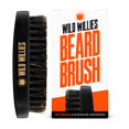 thumbnail image 1 of Wild Willies Cepillo de barba de cerdas de jabalí natural para hombres - Cepillo profesional para el cuidado de barba y bigote con mango de madera ergonómico - Tamaño de bolsillo pequeño para viaje De, 1 of 5