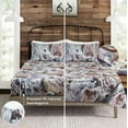 thumbnail image 4 of Realtree Aspect Camouflage Bed Sheets - 4 Piece Camo Bedding King - Premium 100% Cotton Water Camo Sheet Set - Machine Washable Outdoor Bedding Set (King Size), 4 of 7