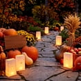 thumbnail image 6 of 10 Pack Hollow Paper Luminaria Bags 10x6 Inch, Christmas Thanksgiving Halloween Cutout Candle Bags for Outdoor Walkway Yard Pathway Holiday Decor, 6 of 6