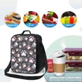 thumbnail image 4 of Lsque Colorful Paws Of Dog Lunch Bag Lunch Box for Women Men Reusable Insulated Lunch Tote Bag,Leakproof Thermal Cooler Sack Food Handbags Case High Capacity, 4 of 9