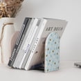 thumbnail image 6 of Lsque Bee Flower Printed Wood Bookends,Non-Skid Bookend for Shelves,Heavy Duty Support Bookends,Non-Slip Foam Pads for Office, Home, and Library,1 Pair, 6 of 8