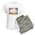 thumbnail image 5 of CafePress - Watercolor Halloween Night - Women's Short Sleeve Print T-Shirt and Pants Light Cotton Pajama Set, 5 of 7