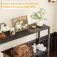 thumbnail image 6 of Small Entryway Table, 29.5" Narrow Console Table with Shelves, Sofa Table, Couch Table, Side Table, Entry Table for Hallway, Living Room, Small Space, Black, 6 of 8