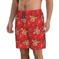 thumbnail image 2 of Salouo Christmas With Cute Deer Pattern Swim Trunks for Men,Men's Hawaiian Bathing Suit Swimsuits Quick Dry Swimming Board Shorts Beach Shorts with Pockets-XX-Large, 2 of 6