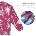 thumbnail image 4 of BZSMCE Women Slim Pajamas Loose Style Female Fashion Joyful Crimson Winter Pattern Sleepwear, 4 of 6