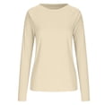 thumbnail image 6 of Luvrsol Women's Long Sleeve Sun Protection Tops Round-Neck Sports Yoga Gym, S-2XL, 6 of 7