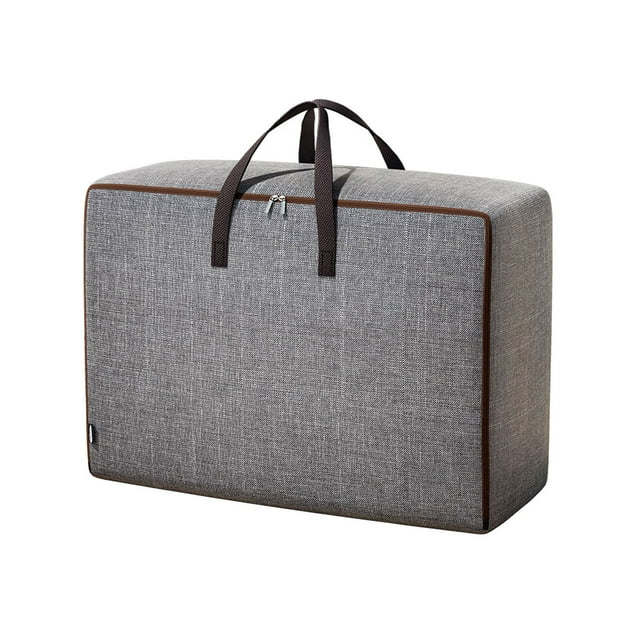CSChome Clothes Storage Bag Waterproof Clothes Storage Bag Great Capacity Double Zippers Foldable