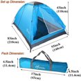 thumbnail image 2 of Lightweight 2 Person Camping Backpacking Tent with Carry Bag, Multi, 2 of 5