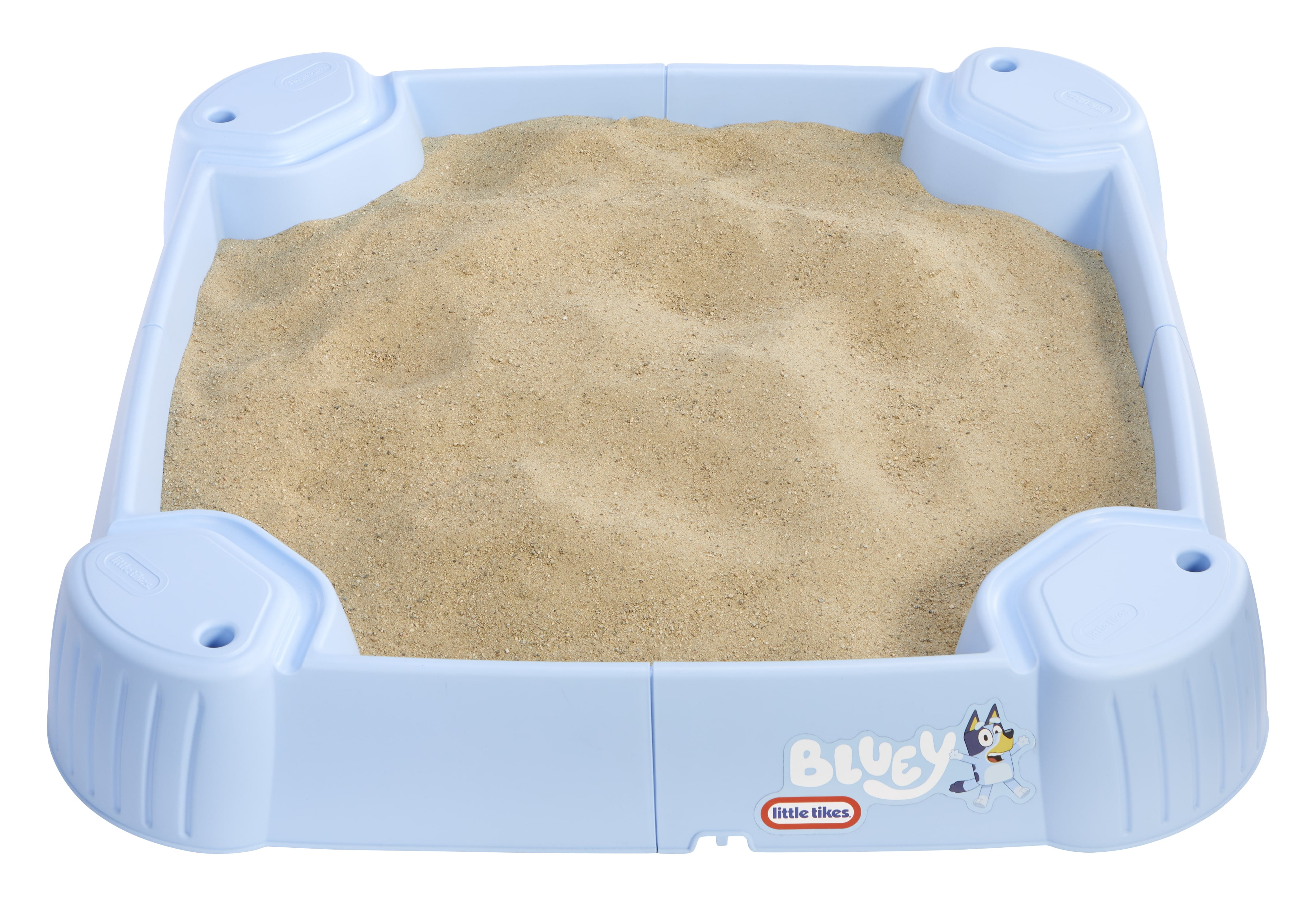 Little Tikes Bluey Beach Day Sandbox with 6 Accessories, Outdoor Sand Play for Kids Ages 1-6
