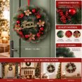 thumbnail image 5 of Dmlowu Christmas Wreath for Front Door, Artificial Wreaths for Front Door Wall Window, Christmas Decorations Indoor Ourdoor, 5 of 7