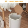 thumbnail image 5 of 10L Trash Can with Press Spring Lid – High-Foot Plastic Garbage Bin for Bathroom, Bedroom, Toilet, Living Room, Desktop Waste Bin, 5 of 9