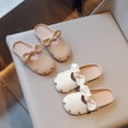 thumbnail image 5 of Girls' Closed Toe Open Heel Outer Wear Soft Bottom Bow Casual Shoes Khaki 9.5 Years-10 Years, 5 of 6