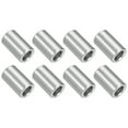 thumbnail image 1 of 8 Pcs Entretoises en Acier Inoxydable 304 3/8 Pouces OD x 1/4 Pouces ID x 5/8 Pouces Longueur(10x6x16mm) Vis Support de Bague Finition Simple Non Filetée Entretoises Rondes en Métal pour Vis M3 Boulons et Tringles, Argent, 1 of 6
