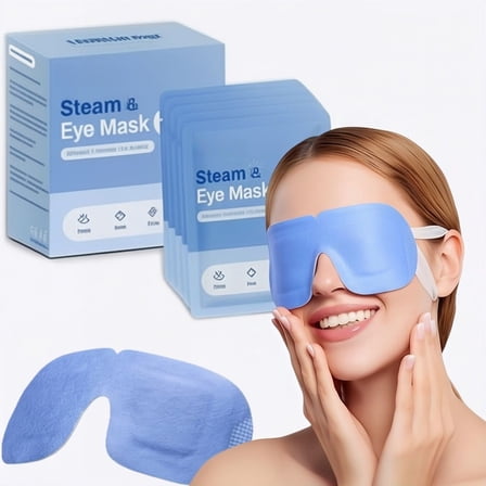 FACEMOON Steam Eye Mask Disposable Self-Heating Light Breathable Long-Lasting Constant Temperature Ultimate Comfort Eye Relaxation Sleep
