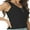 Black, variant on Womens V Neck Tank Tops 2024 Ribbed Knit Sleeveless Basic Shirt Trendy V Neck Buttons Summer Top